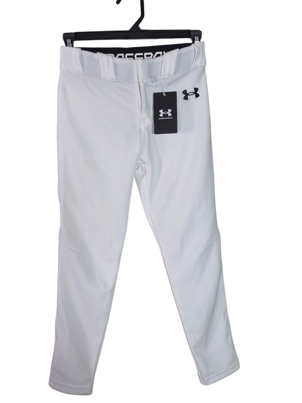 Under Armour Youth Small Baseball Pants White NWT Loose Fit High Performance